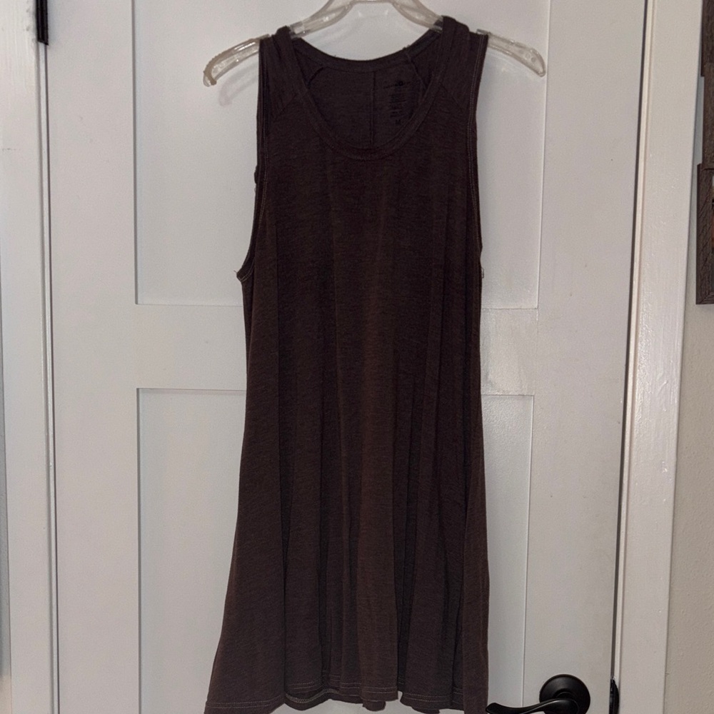 Sleeveless Brown Dress